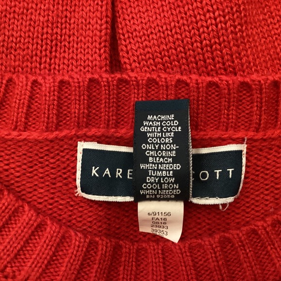 Karen Scott Womens Red Snowman Snowflake Ugly Christmas Sweater Size M Acrylic - Picture 6 of 8